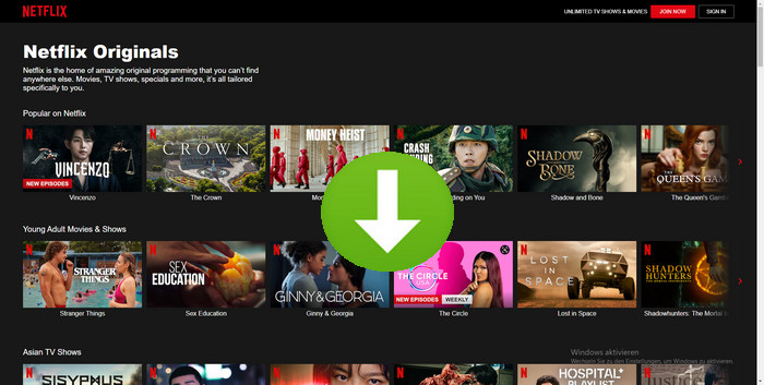 Netflix Video aus dem Webbrowser herunterladen