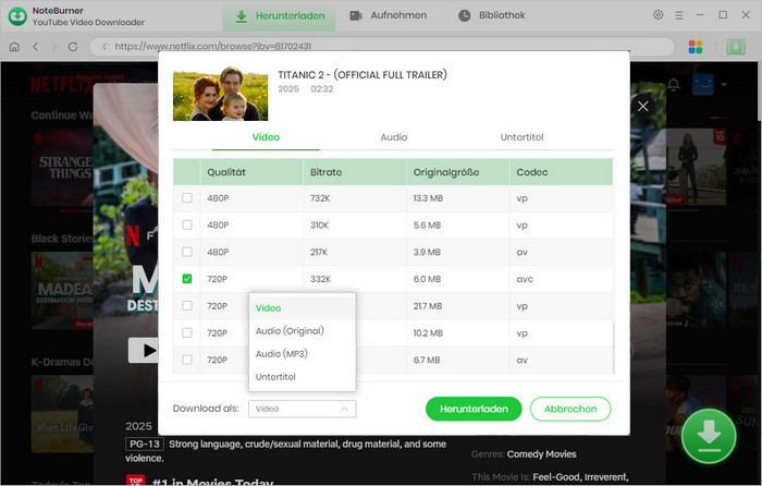 Erweiterter Download