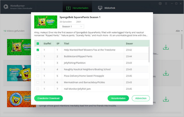 Erweiterter Download