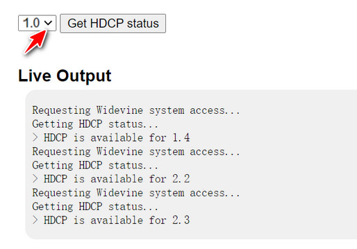 HDCP erkennen